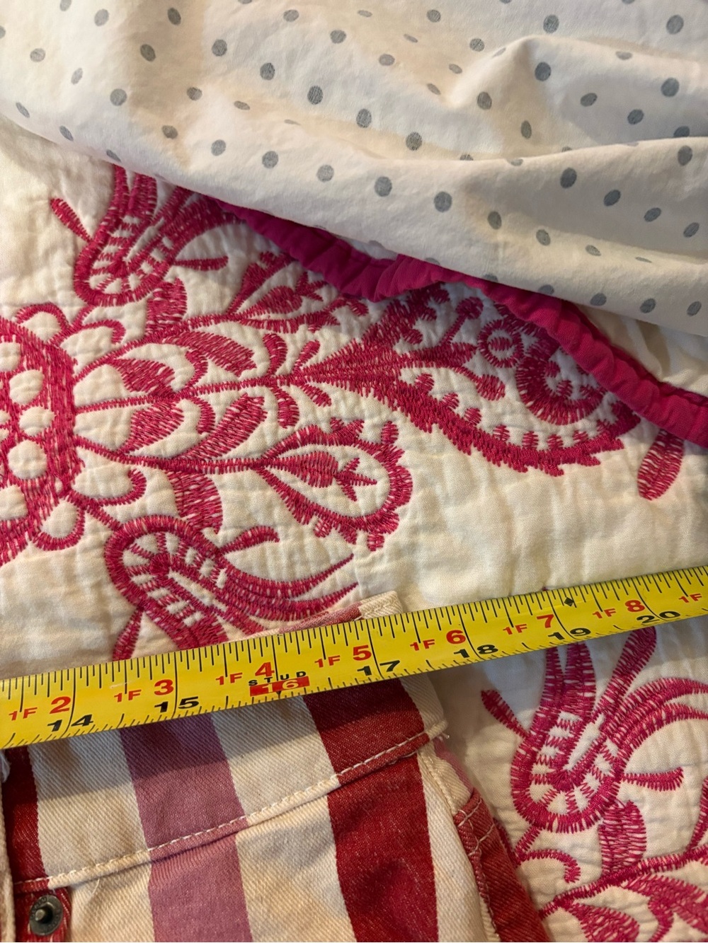Boden Red and Pink Vertical Stripe Straight-Leg Pants - Picture 14 of 14